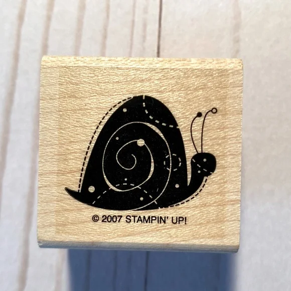 5/20$ RUBBER STAMP snail - Picture 1 of 2